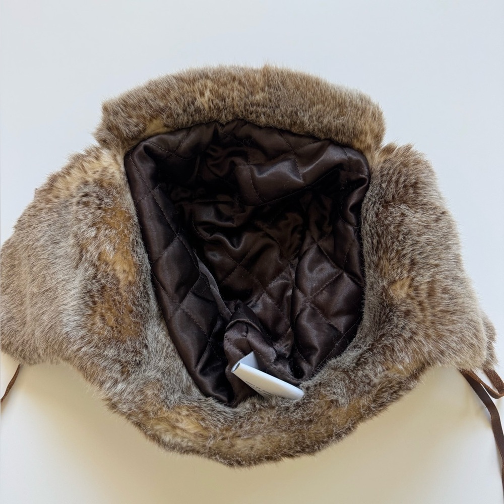 Restoration Hardware Ultra Faux Fur Russian Ushanka Hat - Picture 3 of 8